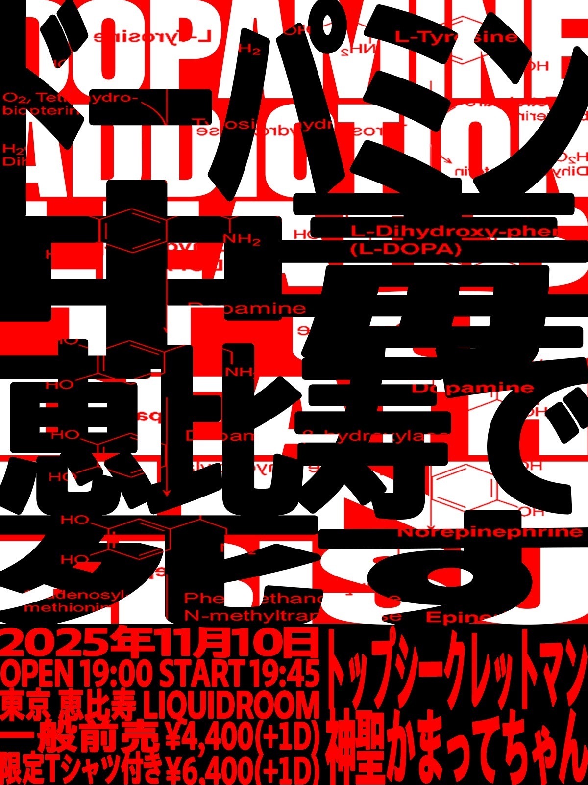 神聖かまってちゃん出演決定 ＜TSM冬の対バン企画2025「ドーパミン中毒